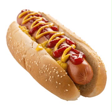Hot Dogs con Salsas ketpchup, mayonesa y mostaza